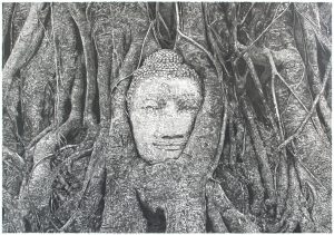 Ayutthaya. Pencil on paper. 70x50cm