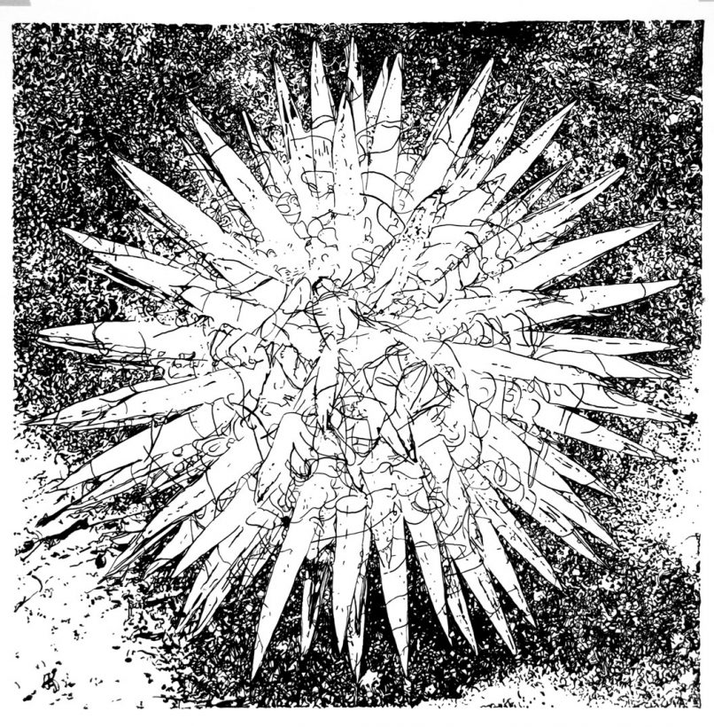 #44. Acrylic Ink on paper. 65x65cm.