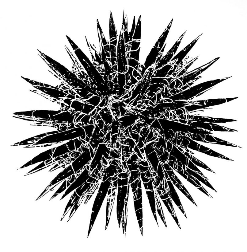 #45. Acrylic Ink on paper. 65x65cm.