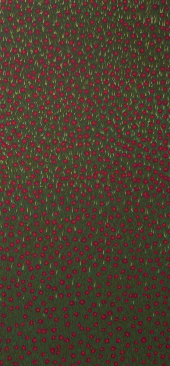 Spring. Pastels on paper mounted on board. 61 x 130 cm.