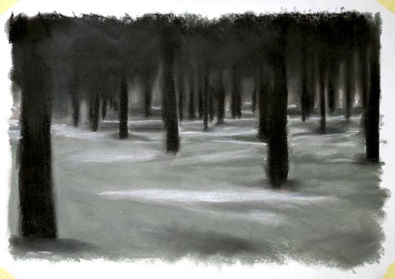 Pastels on paper. 40x30cm